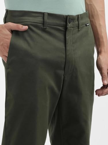 Calvin Klein Jeans Men's Slim Casual Pants (K10K113696MRZ_Dark Olive
