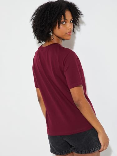 Max URB_N Women Relaxed Fit T-Shirt (Red_M)