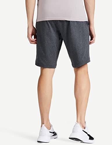 Jockey Men's Straight Fit Shorts (AM12_Charcoal Melange_Large)