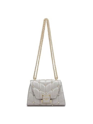 Da Milano Genuine Leather White Shoulder Bag (10156S) (Small)