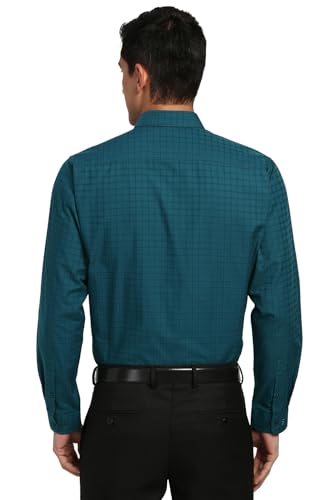 Peter England Men Blue Full Sleeves Formal Shirt