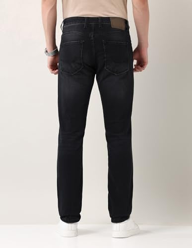 Arvind Grey Slim Fit Mid Rise Jeans