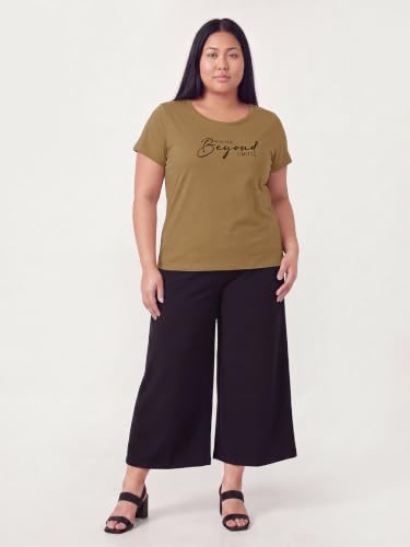 Max Women Printed T-Shirt (Brown_XL)