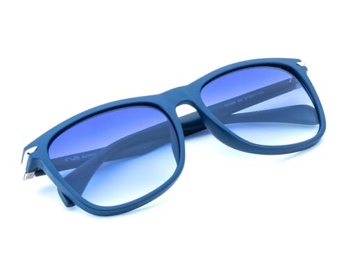 IRUS Men Square sunglasses | 100% UV protection | Medium Size | Blue Gradient Polycarbonate lens