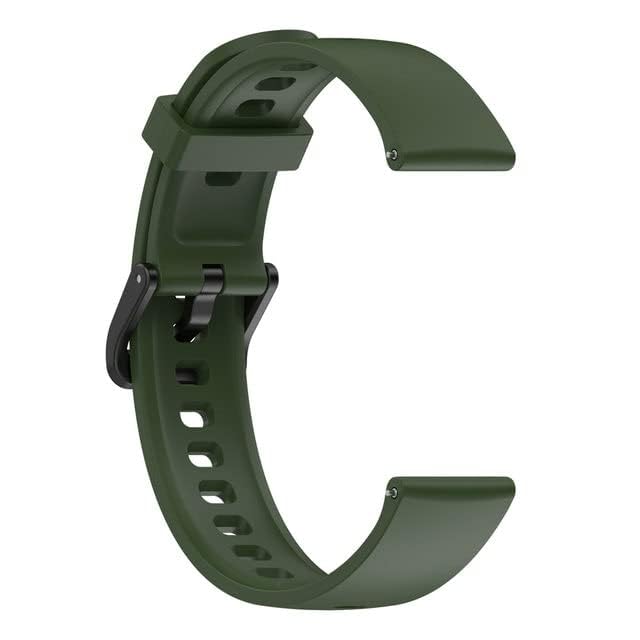 Meyaar Strap Band Only Compatible With realme Band 2 (Not For Any other Brand Watch) : (Tracker Not Included) (Strap Only) (Silicone (Green))