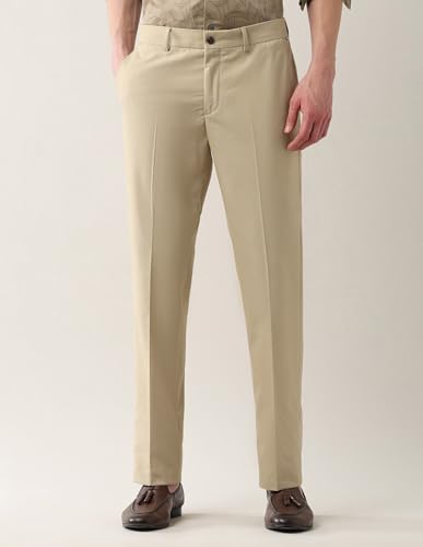 Arrow New York Men's Regular Pants (ANAJTR2255_Beige