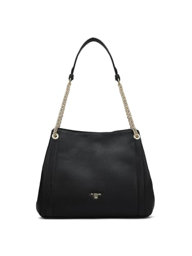 Da Milano Genuine Leather Black Hobo Bag (00846A) (Medium)