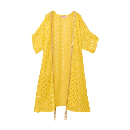 Hopscotch Girls Silk Blend Blouse and Lehenga Ethnic Set with Jacket Readymade In Purple Color For Ages (6-7 Years)