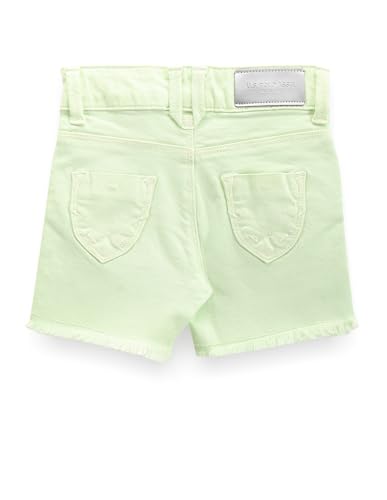 U.S. POLO ASSN. Kids Regular fit Girls Cotton Shorts (UGSRT0086_Green_9-10Y)