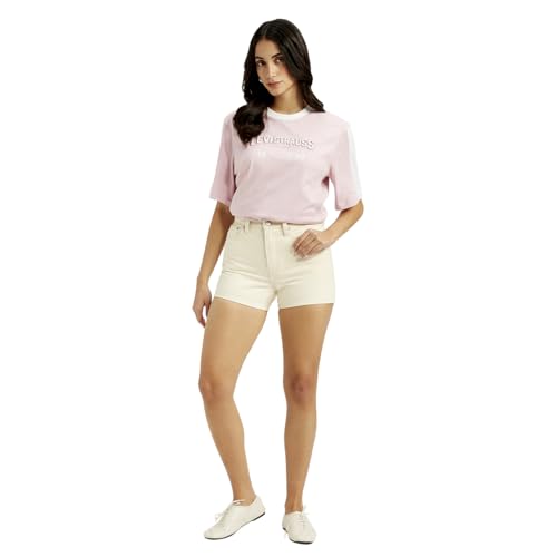 Levi's Women's Hybrid Shorts (A2509-0011_Alabaster Cream
