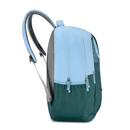 Aristocrat NRG Spacious 42L Casual Backpack, 3 Compartments, Green