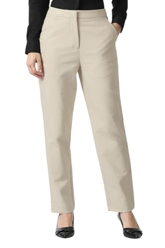 Van Heusen Women's Slim Casual Pants (VWTFFSLF571308_Beige