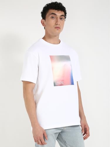 Calvin Klein Men White T Shirt