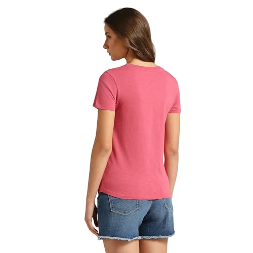 Pepe Jeans Women's Regular Fit T-Shirt (PL505935_Pink