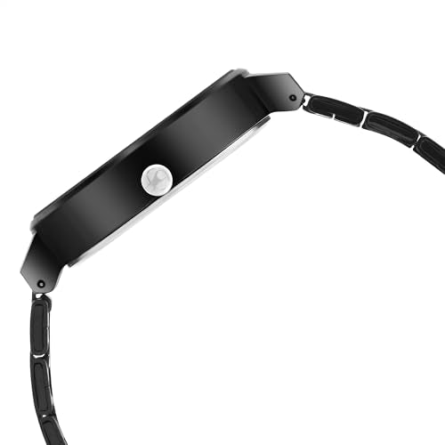 Fastrack MetaWe Quartz Analog Black Dial Black Stainless Steel Strap Watch for Girls - 6306KM01