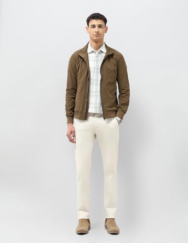 U.S.Polo Association Men's Solid Regular Fit Jacket (USJCK056A_Brown_2XL)