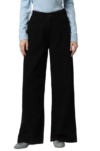 Van Heusen Women Black Dark Wash Regular Fit Jeans