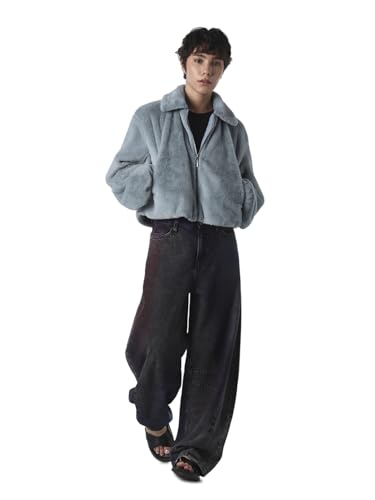 ONLY Women's Solid Loose Fit Blue Jacket