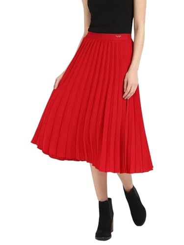 Regular Fit Solid High Rise Skirt