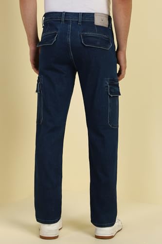 Allen Solly Men's Regular Jeans (ALDNACLFQ55598_Navy