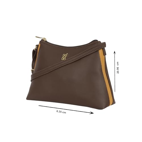 Baggit Women Brown Sling Bag XXS Size | Ladies Stylish Casual Cross Body Purse Handbag