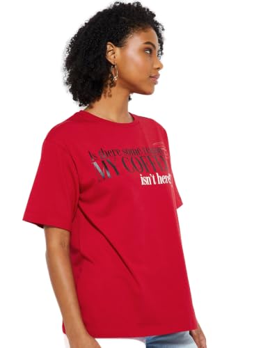 Max URB_N Women Oversized The Devil Wears Prada T-Shirt (Red_S)