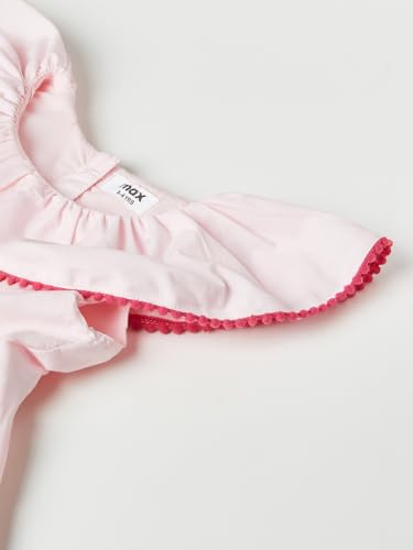 Max Girls Floral Print Dress(Pink_6-8 Y)