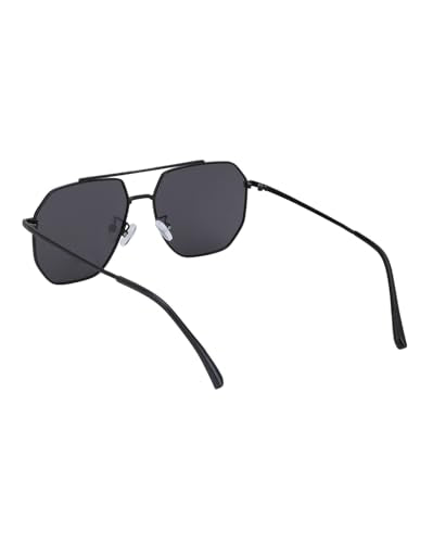 Carlton London Premium Black Toned & Polarised Lens Rectangle Sunglass for men