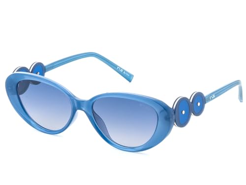 IRUS Women Oval sunglasses | 100% UV protection | Small Size | Blue Gradient Polycarbonate lens