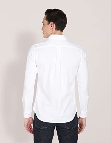 U.S. POLO ASSN. Cotton Men's Regular FiT-Shirts White L