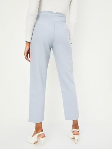 Max Women Structured Formal Trousers (SFB3113BLUE)_34