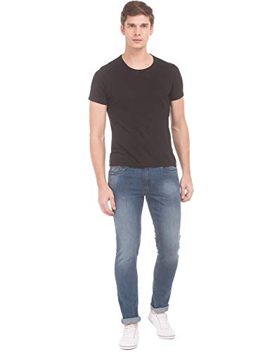 U.S. POLO ASSN. Men's Slim Fit Jeans (UDJC0035_Black_36W x 33L) | Rise Style: Mid Rise