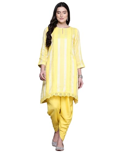 Aarke Ritu Kumar Yellow Aaliyah Solid Kurta With Pant