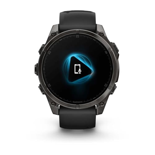 Garmin Fenix 8 47Mm,AMOLED,Saph,Crbngryti/Blk,Blk/Pebblegrybnd, Black