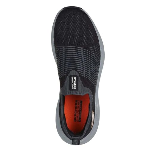 Skechers Men's Go Walk Comfort Walker Sneaker, Black/Charcoal, 9 UK (216582-BKCC_9)