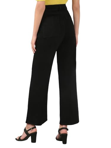 VERO MODA Women Wide Leg Black High Rise Jeans