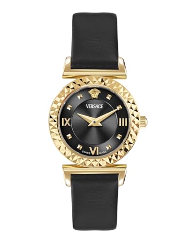 Versace Vegfa Mini Vanity mm 27 Black Dial Women Analog Watch- VEGFA0125