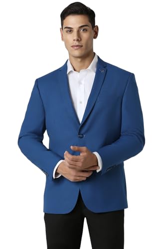 Van Heusen Men's Blazer (VHBZFSLF643414_Blue