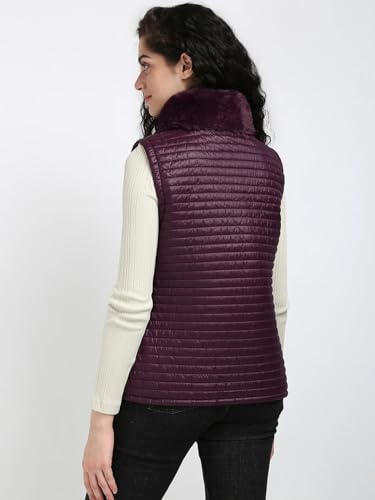 Calvin Klein Jeans Women's A-Line Coat (M4XTS419AUB_Aubergine