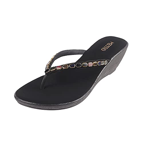 Metro Womens Synthetic Black Slip Ons (Size (8 UK (41 EU))
