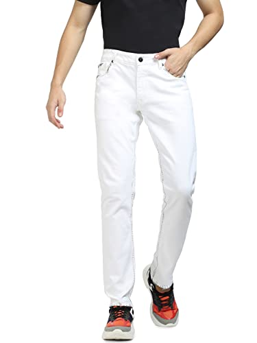 Jack & Jones Men's Slim Fit Jeans | Low Rise | Jeans for Men White