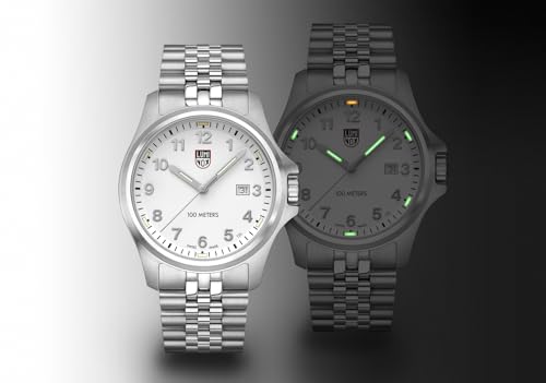 Luminox - Dress Field X3.BE27 - Mens Field Watch - Watches for Men - 43mm - Swiss Quartz - 100M Water Resistant - Sapphire Crystal - Stainless Steel Case - Always Visible - Swiss Made