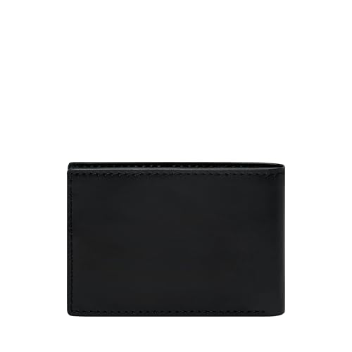 Fossil Mens Leather Derrick Black Wallet ML4702001