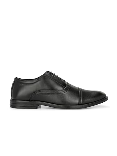 Eego Italy Plus Size Genuine Leather Formal Shoes_GT-CHAIN-5-BLACK-12