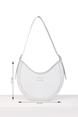 Van Heusen Women Grey Print Casual Handbag