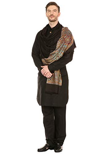 Pashtush Mens Bamboo Scarf Stole, Extra Soft