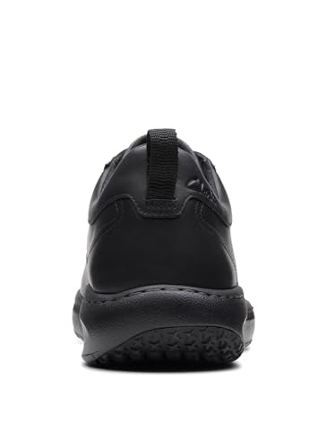 Clarks Mens Clarkspro Lace, Black Leather, 10.5