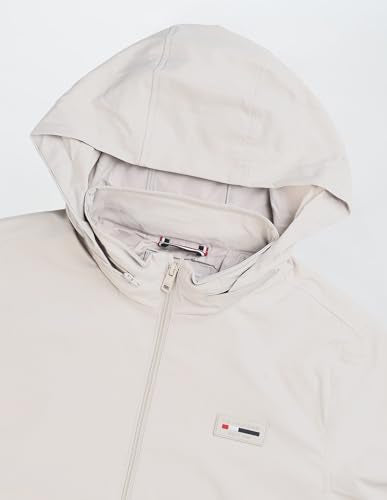 U.S. POLO ASSN. Mens Transitional Jacket With Conceled Hood Full Sleeve Jackets (USJCKS031_Ecru_L)