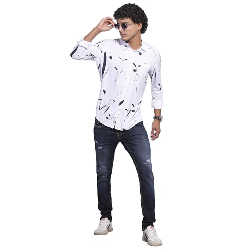 Being Human Black Moderno Fit Regular Collar Long Sleeves Men's Shirt Clothing