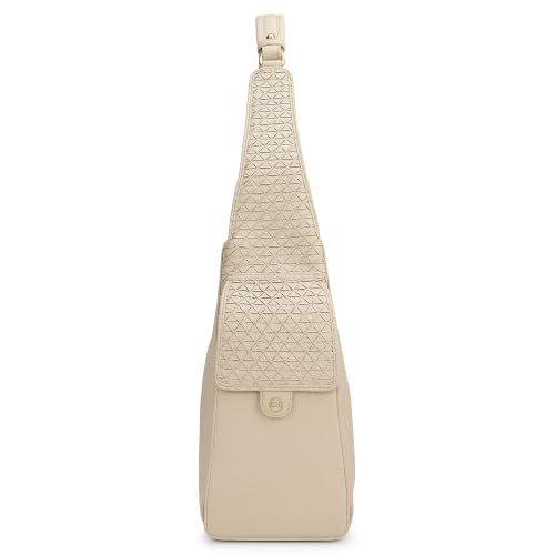 Da Milano Leather Shoulder Bag for Women - Marshmallow White (LB-02130)